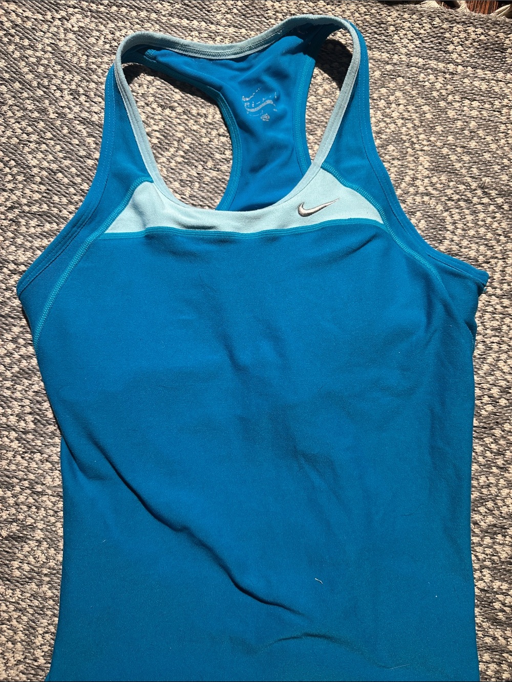 Nike Teal and Light Blue Racerback Tank